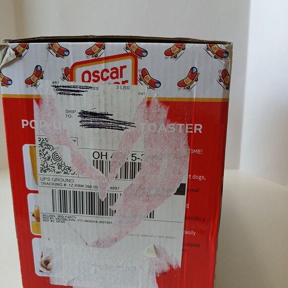 Oscar Mayer 2 Slot Hot Dog and Bun Pop Up Toaster NEW SEALED! Minimal Box Damage - Picture 6 of 16